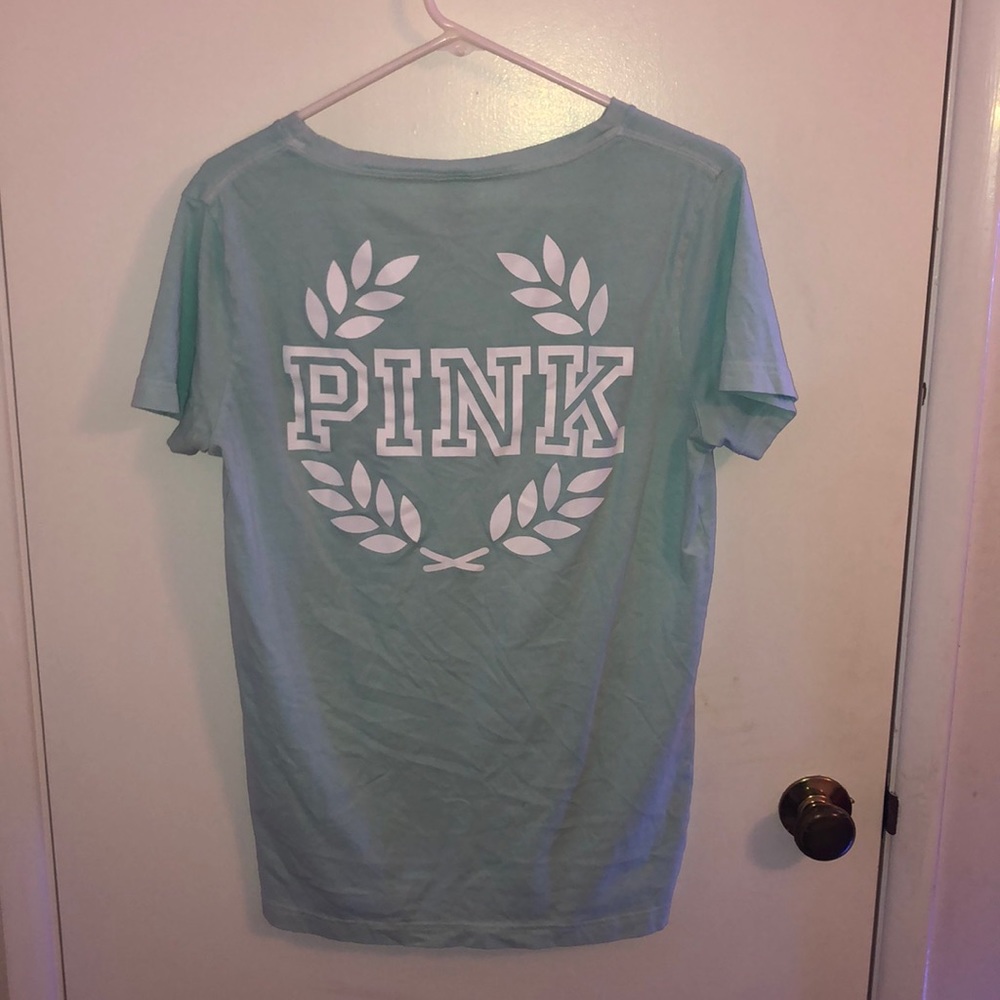 Pink by Victoria’s Secret shirt sleeve v-neck - Picture 2 of 4